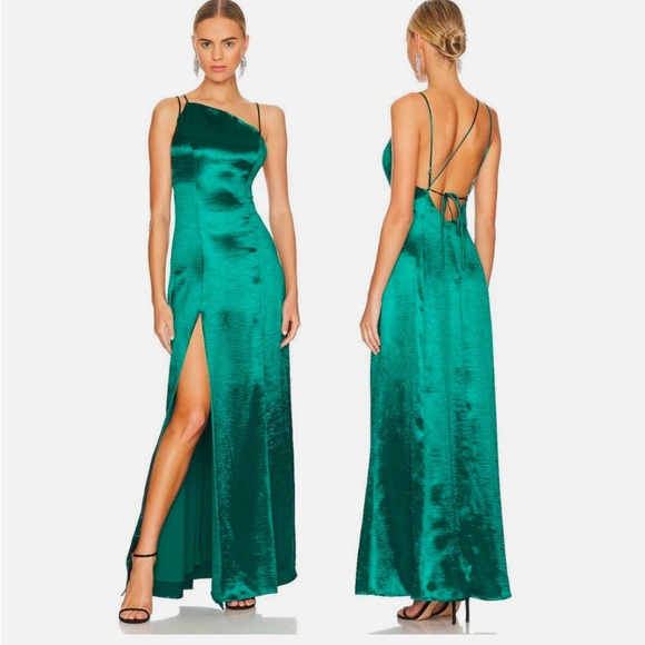 Lovers + friends BRITT GOWN in green NWT - Picture 1 of 3